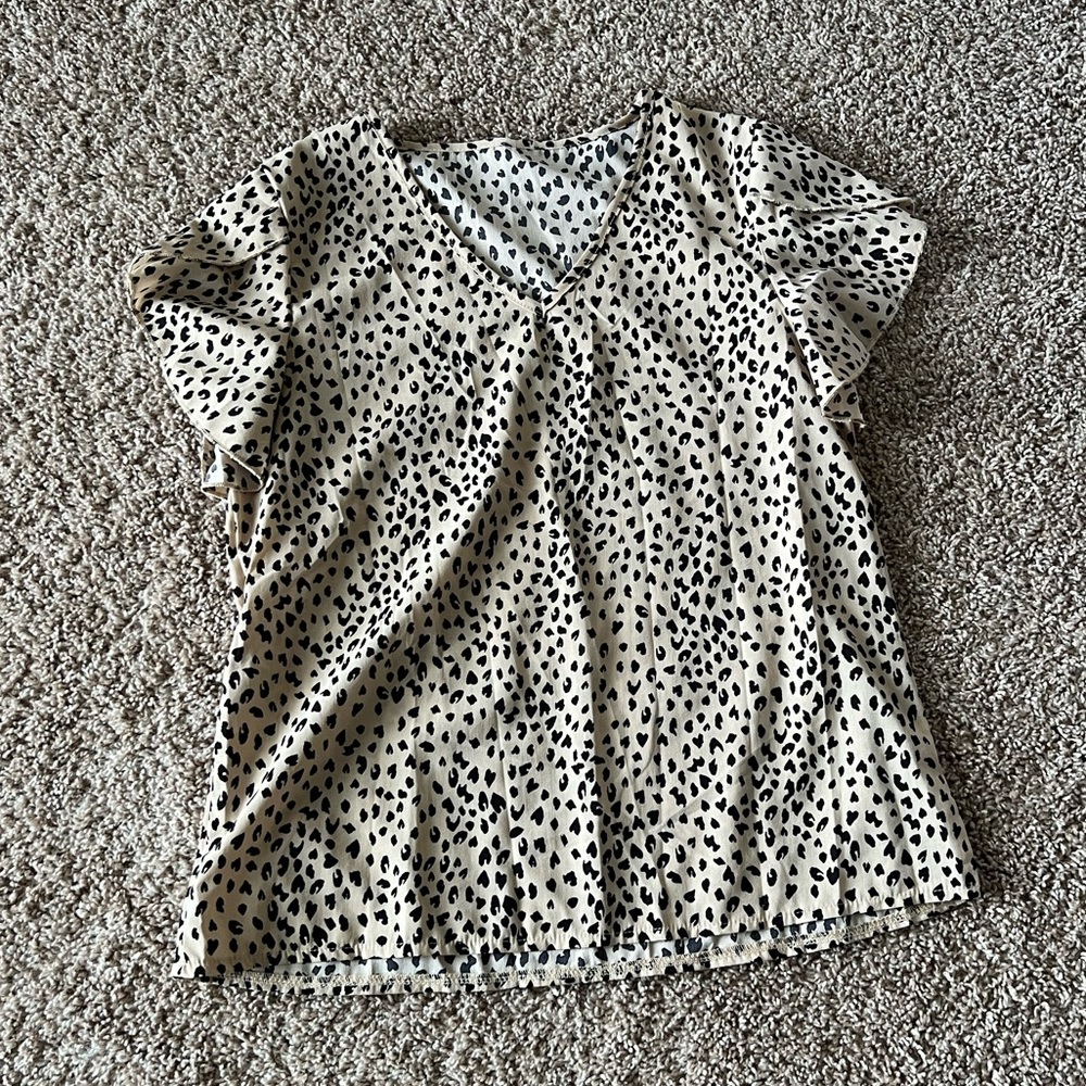 Cheetah blouse